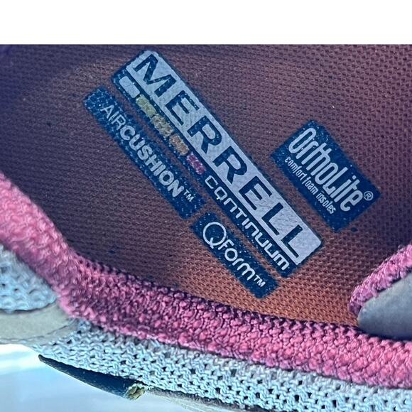 Merrell Siren Sport GTX Gore-Tex Athletic Low Hiking Shoes Size 7 Brown Gray Red - Picture 7 of 10